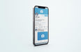 Free Twitter On Silver Mobile Phone Mockup Psd