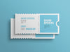 Free Two Event Ticket Mockup Psd
