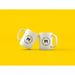 Free Two Mugs On Yellow Background Mock Up Psd