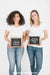 Free Two Women Showing Slate Psd