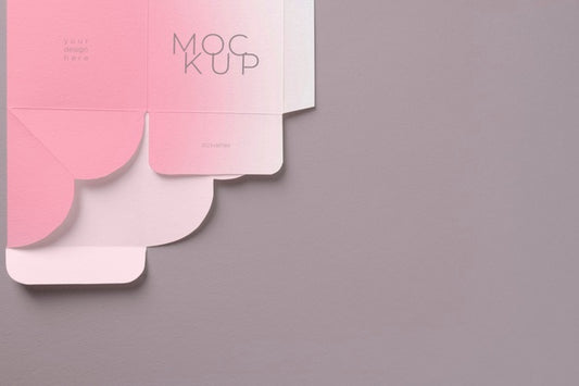 Free Unfolded Cosmetic Box Mockup Psd