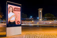 Free Urban City Lights With Sign Mock-Up Psd