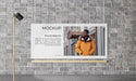 Free Urban Poster Grey Concrete Mock Up Psd