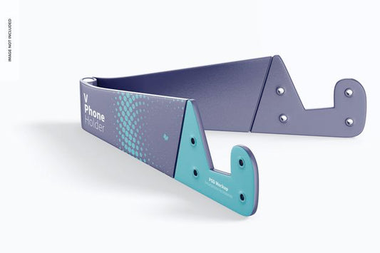 Free V Phone Holder Mockup Psd