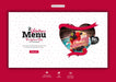 Free Valentine Food Menu And Restaurant Web Banner Template Psd