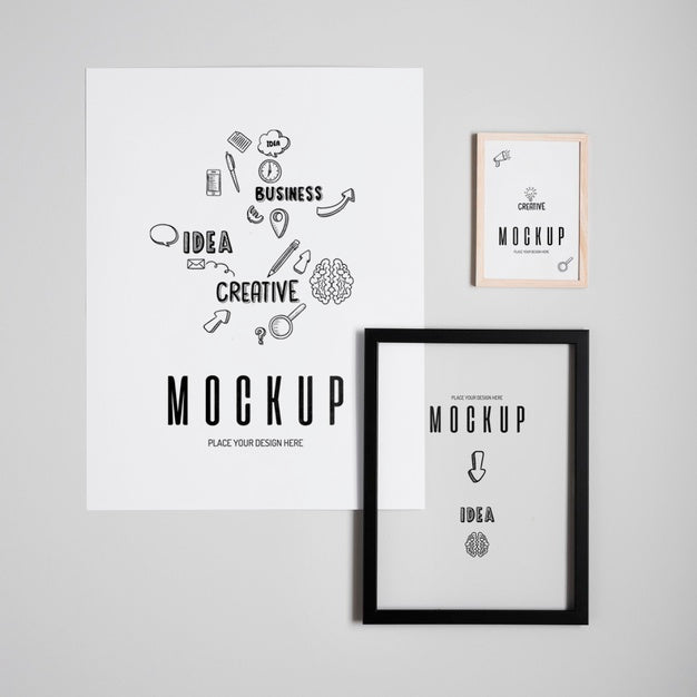 Free Various Types Of Framed Mock-Ups Psd