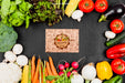 Free Vegetables Mockup With Cardboard In Middle Psd