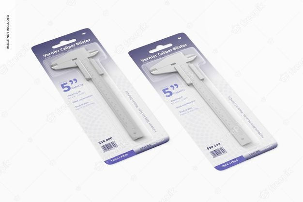 Free Vernier Caliper Blisters Mockup Psd