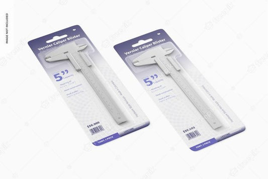 Free Vernier Caliper Blisters Mockup Psd