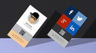 Free Vertical Business Card Design Template & Mock-Up Psd File