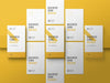Free Vertical Business Card Set Mockup Psd