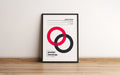 Free Vertical Framed Poster Template Mockup Psd