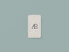 Free Vertical Rounded Business Card Mockup #1
