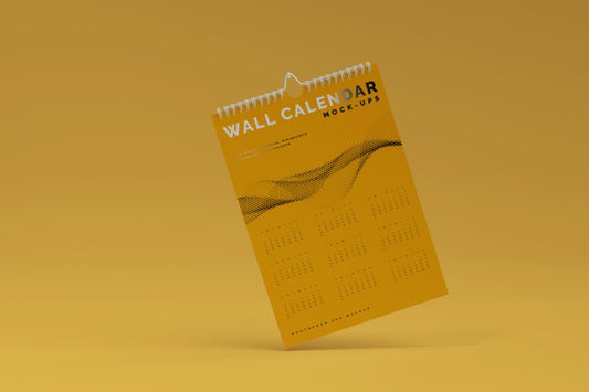 Free Vertical Wall Calendar Mockup Psd