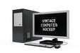 Free Vintage Computer Mock-Up Isolated Psd
