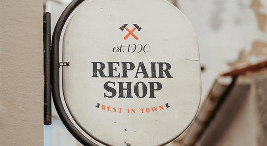 Free Vintage Round Signage Mockup Psd