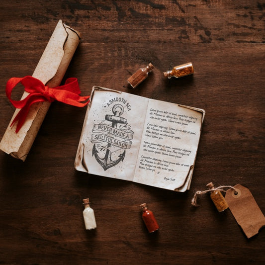Free Vintage Sailing Concept With Book Psd
