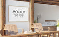 Free Wall Art Mockup, Canvas Frame In Living Room Psd