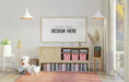 Free Wall Art Mockup, Canvas Or Picture Frame In Living Room Psd