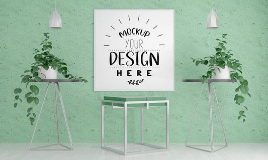 Free Wall Art Or Picture Frame In Living Room Mockup Psd