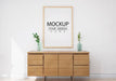 Free Wall Art Or Picture Frame In Living Room Mockup Psd