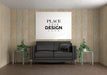 Free Wall Art Or Picture Frame In Living Room Mockup Psd