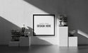 Free Wall Art Or Picture Frame In Living Room Mockup Psd