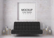 Free Wall Art Or Picture Frame In Living Room Mockup Psd