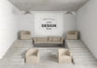 Free Wall Art Or Picture Frame In Living Room Mockup Psd