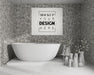 Free Wall Art Or Picture Frame Mockup On Bathroom Interior Psd