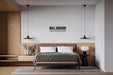 Free Wall Mockup In Bedroom Interior Psd