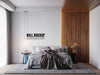 Free Wall Mockup In Bedroom Interior Psd