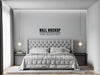 Free Wall Mockup In Bedroom Interior Psd