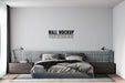 Free Wall Mockup In Bedroom Interior Psd