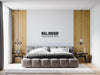 Free Wall Mockup In Bedroom Interior Psd