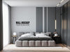 Free Wall Mockup In Bedroom Interior Psd