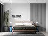 Free Wall Mockup In Bedroom Interior Psd