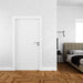 Free Wall With Blank Door Mockup Psd