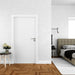 Free Wall With Blank Door Mockup Psd