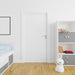 Free Wall With Blank Door Mockup Psd