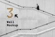 Free Wall With Stairs Mockup