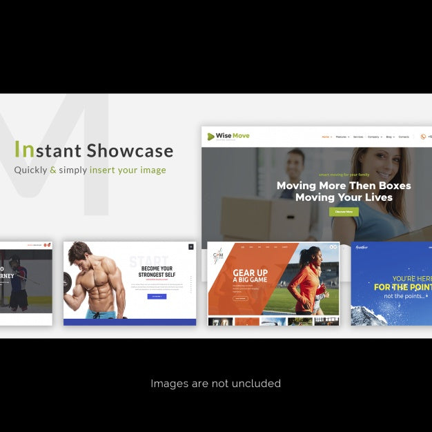 Free Web Page Instant Showcase Psd