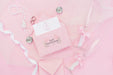 Free Wedding Decoration In Pink Tones With Envelope And Glasses Of Champagne Psd
