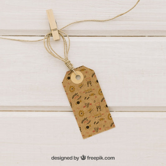 Free Wedding Mock Up Design With Label Psd