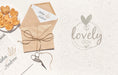 Free Wedding Paper Envelope With Cookies Psd