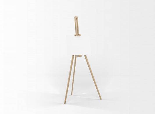 Free White Canvas On A Easel Psd