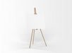 Free White Canvas On A Easel Psd