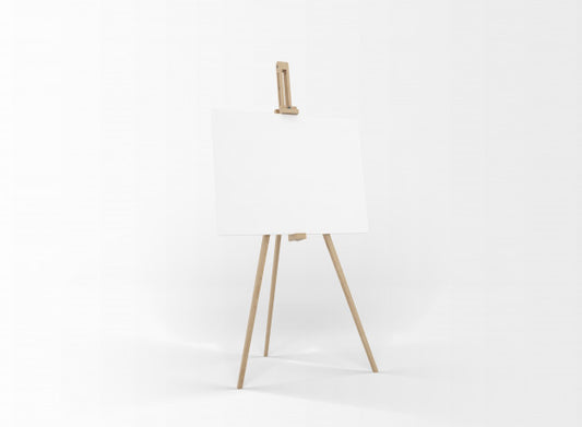 Free White Canvas On A Easel Psd