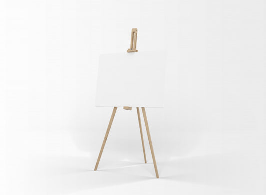 Free White Canvas On A Easel Psd