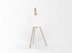 Free White Canvas On A Easel Psd